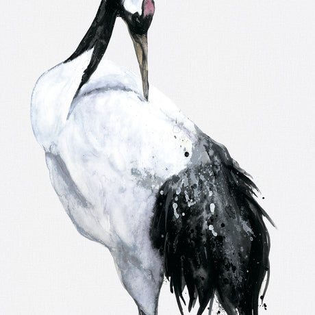 Galerie Kumano Painted Crane Wall Mural