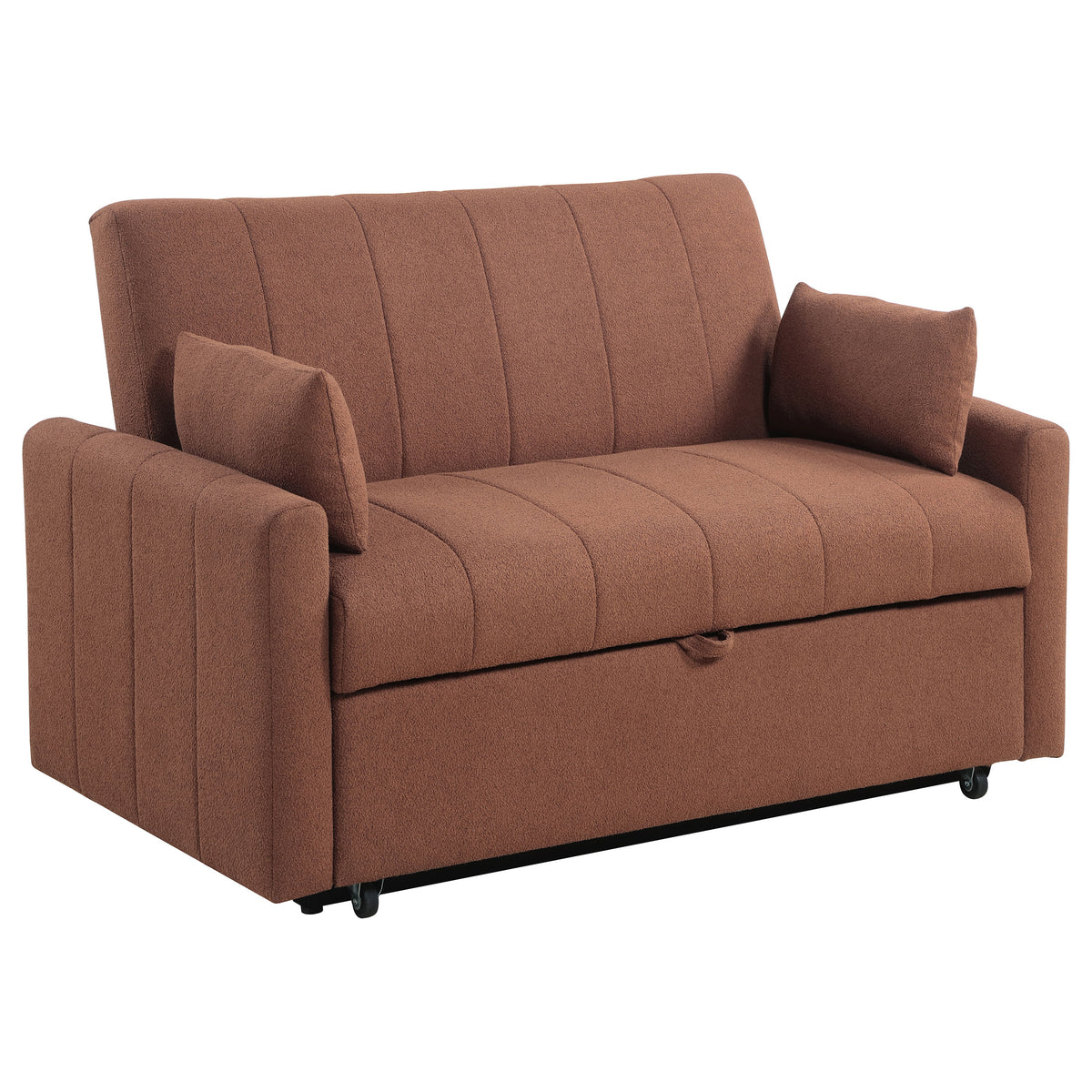 Portland Channel-Tufted Boucle Sleeper Sofa Bed