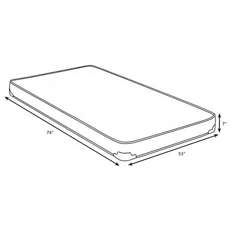 Drover 7" Foam Mattress with Built-In Bunkie Board - Breathable Knit Cover, Twin or Full – view 4