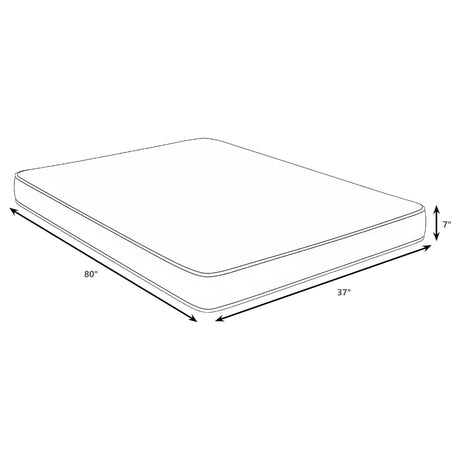 Kenyon 7" Firm Foam Mattress - Quilted Bamboo Blend Cover, Made in USA, Twin to Queen – view 10