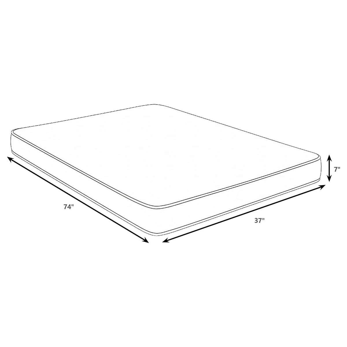 Kenyon 7" Firm Foam Mattress - Quilted Bamboo Blend Cover, Made in USA, Twin to Queen – view 7