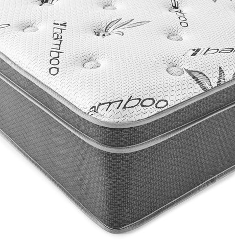 Sommet 13" Euro Top Hybrid Mattress - Firm Feel, Bamboo Cover & Wrapped Coils, Made in USA, Twin to California King – view 6