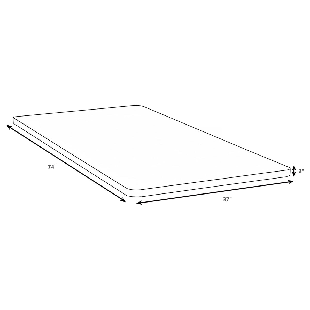 Eckard Upholstered Bunkie Board Foundation - Low-Profile 2" Mattress Support in Grey, Twin to Queen – view 5