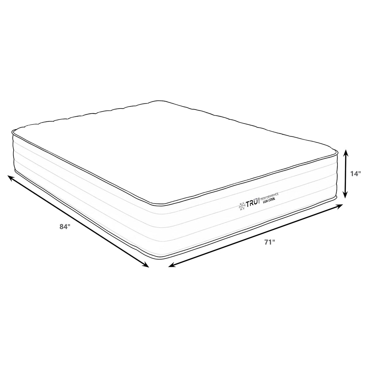 Montlake 14" Cool Firm Hybrid Mattress - Memory Foam & Wrapped Coils, Made in USA, Twin to California King – view 20