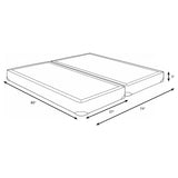 Mercer 5" Low Profile Box Spring Foundation - Handcrafted Slat Support in Grey, Twin to California King – view 13