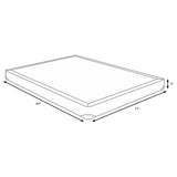 Mercer 5" Low Profile Box Spring Foundation - Handcrafted Slat Support in Grey, Twin to California King – view 14