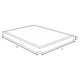 Mercer 5" Low Profile Box Spring Foundation - Handcrafted Slat Support in Grey, Twin to California King – view 8