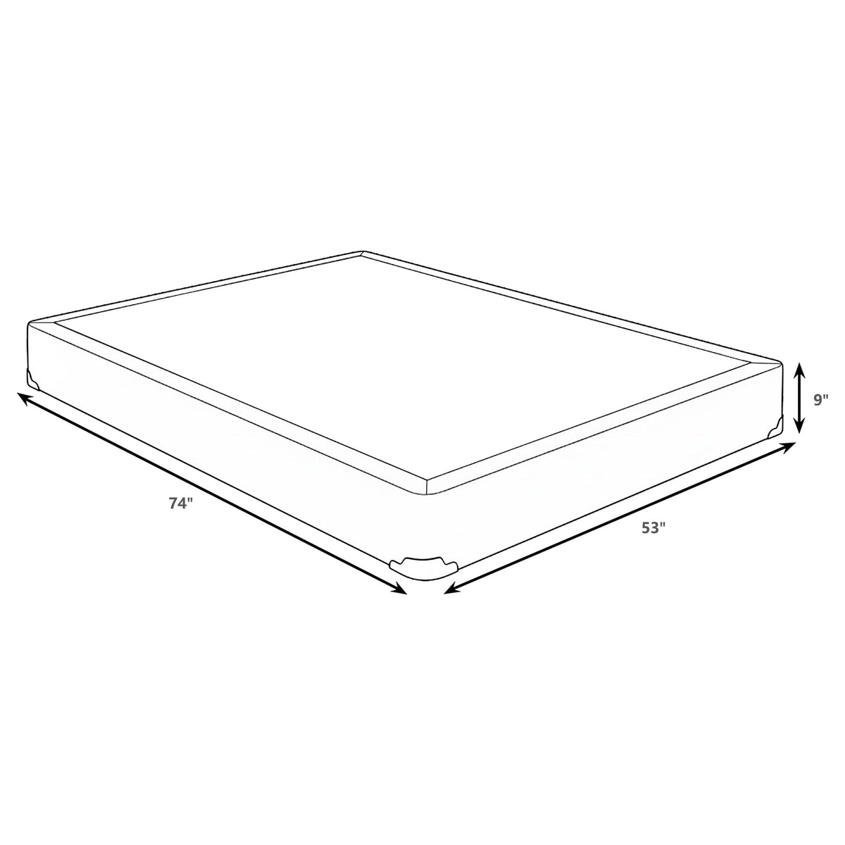 Mercer 9" Standard Box Spring Foundation - Handcrafted Slat Support with Kara-Guard Padding, Twin to King – view 9