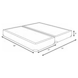 Mercer 9" Standard Box Spring Foundation - Handcrafted Slat Support with Kara-Guard Padding, Twin to King – view 11