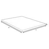 Cascade 3" Cool Memory Foam Mattress Topper - Icy Cool Cover, Twin to California King – view 16