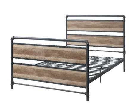 Brantley Industrial Pipe Full Bed, Bookshelf & Wall Rack