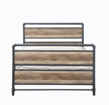 Brantley Industrial Pipe Full Bed, Bookshelf & Wall Rack