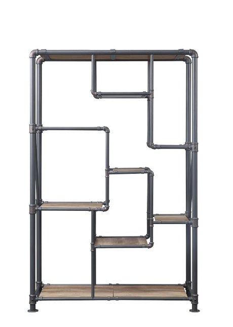 Brantley Industrial Pipe Full Bed, Bookshelf & Wall Rack