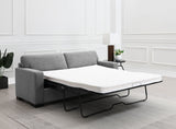 Simpson Track Arm Sleeper Sofa with Queen Mattress - Light Grey Fabric with Pocket Coil Seating – view 3