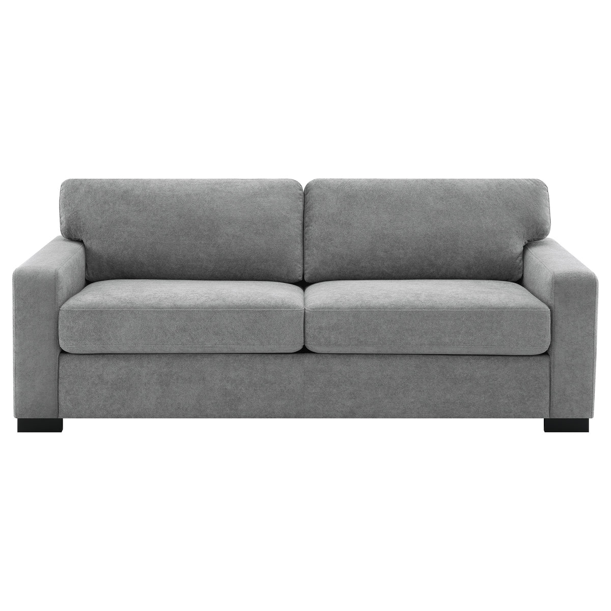 Simpson Track Arm Sleeper Sofa with Queen Mattress - Light Grey Fabric with Pocket Coil Seating – view 5