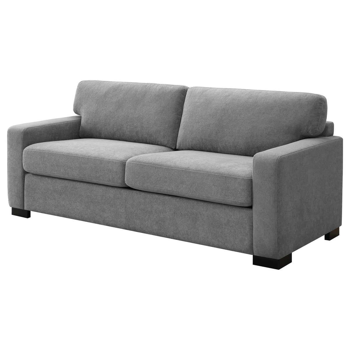 Simpson Track Arm Sleeper Sofa with Queen Mattress - Light Grey Fabric with Pocket Coil Seating – view 6