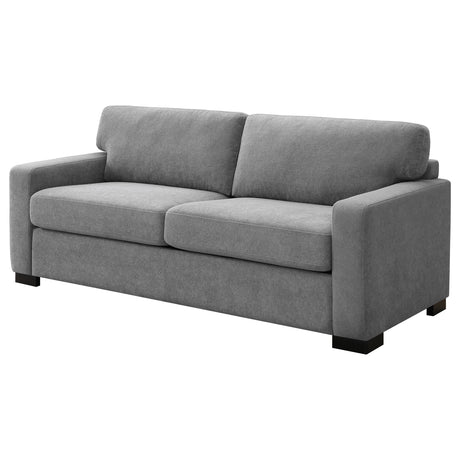 Simpson Track Arm Sleeper Sofa with Queen Mattress - Light Grey Fabric with Pocket Coil Seating – view 6