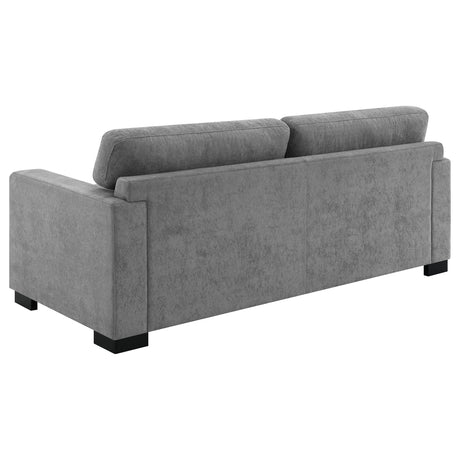 Simpson Track Arm Sleeper Sofa with Queen Mattress - Light Grey Fabric with Pocket Coil Seating – view 8