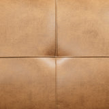 Jenson Armless Convertible Sofa Bed - Biscuit-Tufted Faux Leather in Saddle Brown or Dark Coffee – view 13
