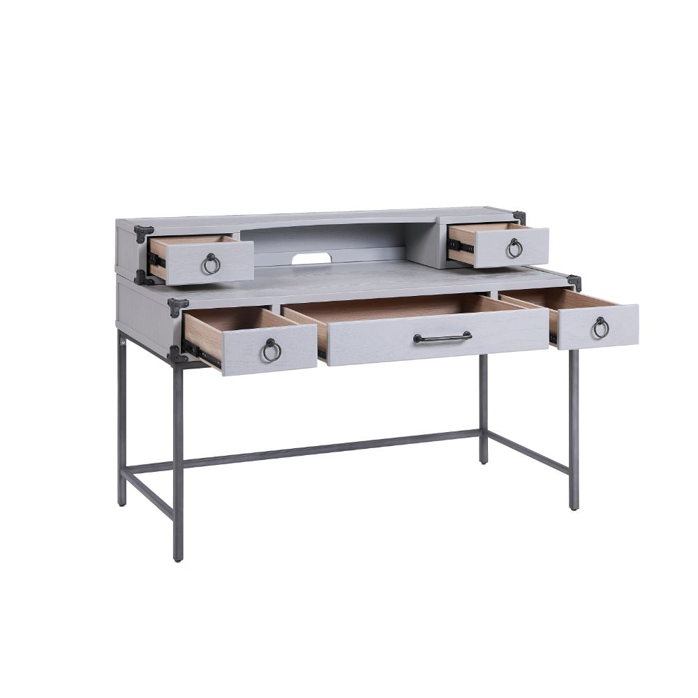 Orchest Industrial Writing Desk & Hutch
