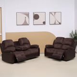 Bloom Love Seat & Sofa Set Recliner with Console Cup Holders