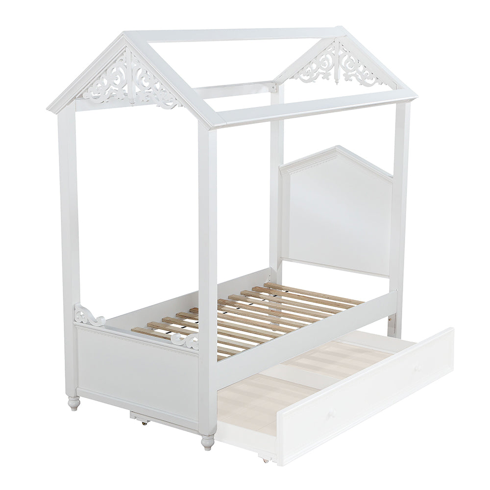 Rapunzel Cottage House Canopy Bed
