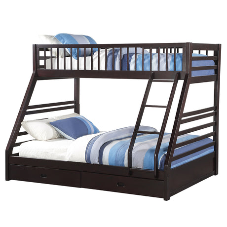 Jason Twin XL over Queen Bunk Bed with 2 Storage Drawers