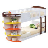 Neptune Twin over Twin Bunk Bed with Storage Shelves