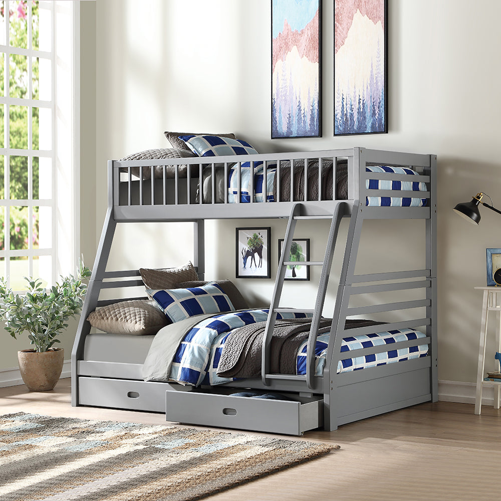 Jason Twin over Full Bunk Bed with 2 Storage Drawers