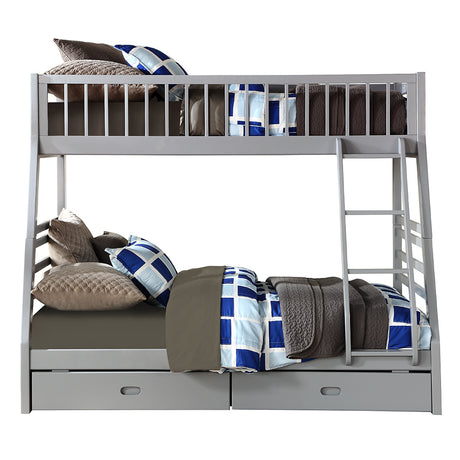 Jason Twin over Full Bunk Bed with 2 Storage Drawers
