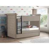 Romana II Upholstered Twin over Twin Bunk Bed with Trundle