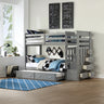 Allentown Twin over Twin Bunk Bed with Trundle & Storage Staircase