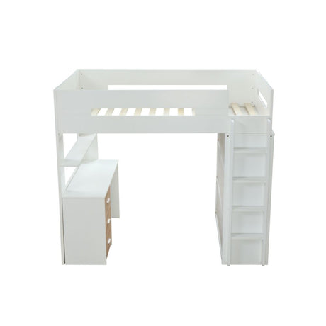 Nerice Twin Loft Bed with Desk & Wardrobe