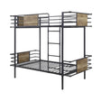 Deliz Industrial Twin over Twin Bunk Bed