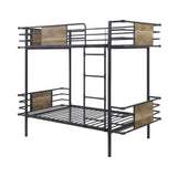 Deliz Industrial Twin over Twin Bunk Bed