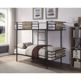 Deliz Industrial Twin over Twin Bunk Bed