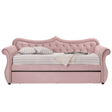 Adkins Upholstered Twin Daybed with Trundle