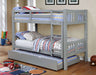 Cameron Transitional Wood Bunk Bed with Attached Ladder - Twin over Twin or Full over Full - 3adc0da1c7b48e4a8f6fe1424caddf616e5b4bd6_CM_BK929GY_Z_1