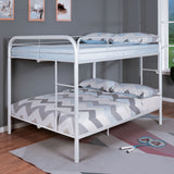Finnerty Contemporary Metal Bunk Bed with Attached Ladder - Twin over Full or Full over Full in Black, Silver or White - 3aecadd0f2c30e32a397c222fd62c813de1c16bb_CM_BK1032WH_FF_1_1