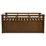 Carlsbad Twin Captain's Bed with Trundle - Storage Drawers in Medium Brown Pine – view 10