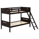 Littleton Wood Bunk Bed - Twin over Twin / Espresso