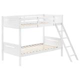 Littleton Wood Bunk Bed - Twin over Twin / White