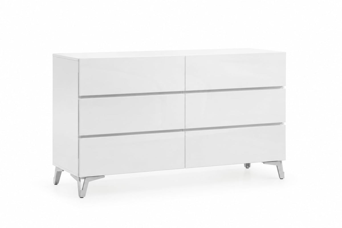 Linea 5-Piece Bedroom Set in White Gloss