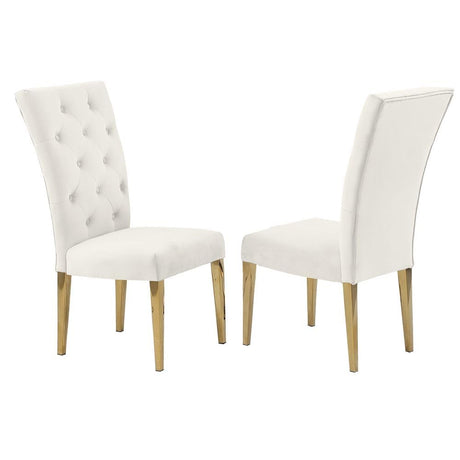 Lexington Modern Velvet Upholstered Dining Side Chairs