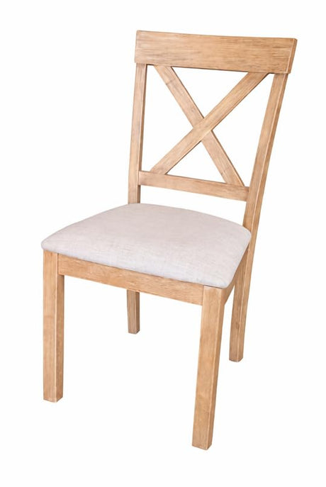 Janet Transitional Wood Dining Chairs - detail view