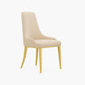 Stylus Black Fabric Dining Chair with Gold Metal Legs - Contemporary & Modern Seating