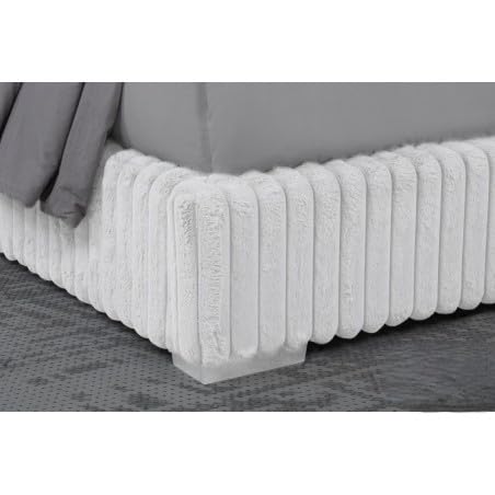 Uphoria California King Velvet Bed with Fireplace