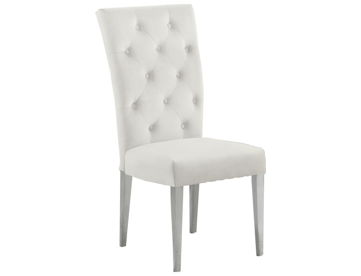 Lexington Modern Velvet Upholstered Dining Side Chairs - detail view