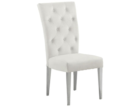 Lexington Modern Velvet Upholstered Dining Side Chairs - detail view