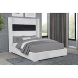 Uphoria California King Velvet Bed with Fireplace